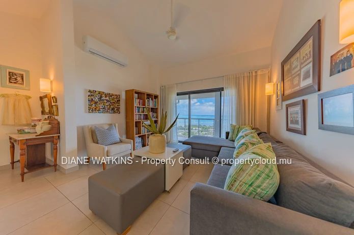 Elevated Sea-View Villa with 4 En Suite Bedrooms, Studio and Lift in Rivière Noire