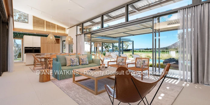 À vendre – Élégante villa avec vue mer dans un prestigieux domaine avec golf
