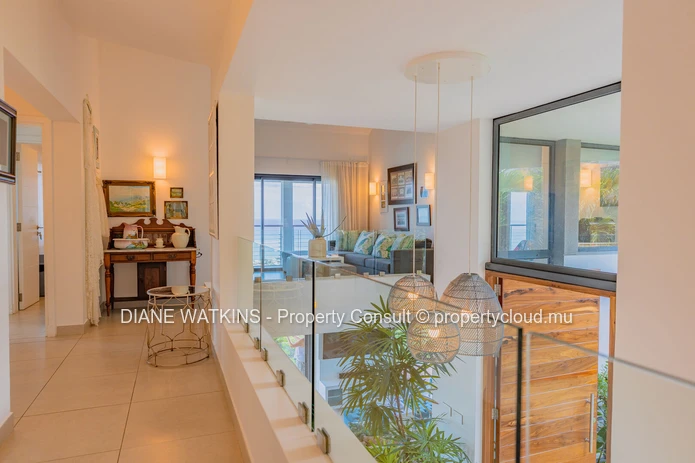 Elevated Sea-View Villa with 4 En Suite Bedrooms, Studio and Lift in Rivière Noire