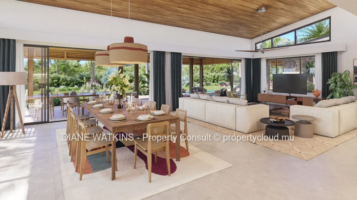 À Vendre - Villa Eco Spacieux dans un Domaine de Luxe à Tamarin