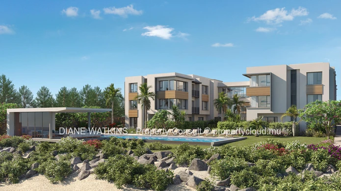 Hermitage Beach Apartments à vendre à Poste Lafayette - VUE JARDIN - Rez-de-chaussée